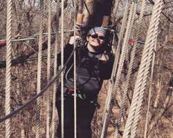 Ashley enjoys adventure sports in her free time.